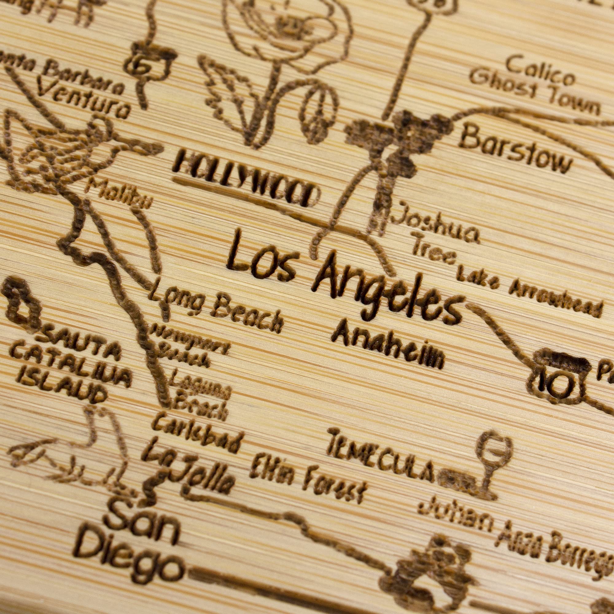 Totally Bamboo, tabla sirve y corta California con acabado reversible