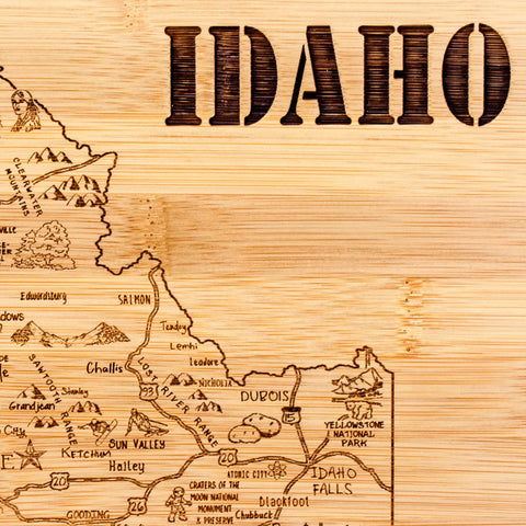 Totally Bamboo: Idaho Coeur-d-Alene grabada para servir