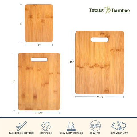 Totally Bamboo, tabla de madera natural: diseño sostenible y duradera.
