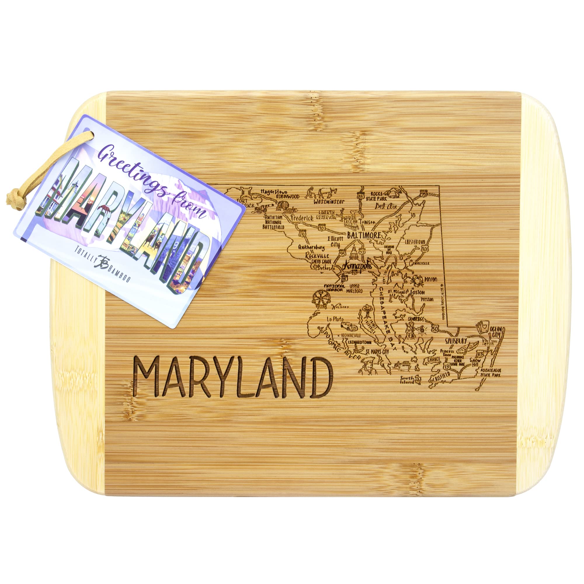 Totally Bamboo A Slice of Life: regalo ideal para amantes de Maryland y el hogar