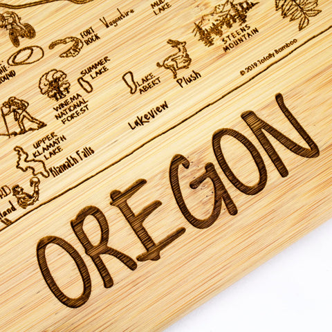 Totally Bamboo tabla Oregón, doble función para cortar y servir con facilidad