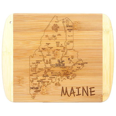 Totally Bamboo tabla de servir y cortar Maine 11x8.75, ideal para picar y servir.