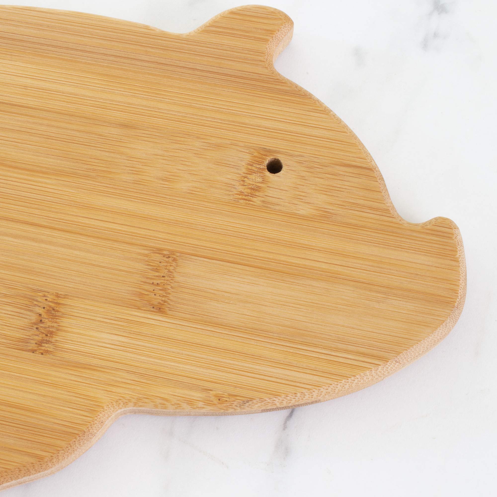 Totally Bamboo: tablero cerdito para pared, decoración rústica y funcional.