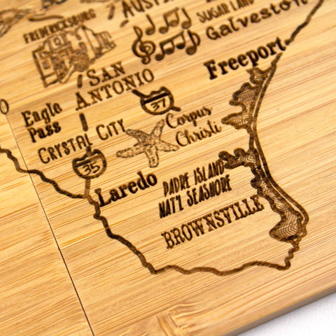 Totally Bamboo Texas State Puzzle: bambú Moso, duradero y sostenible para el hogar