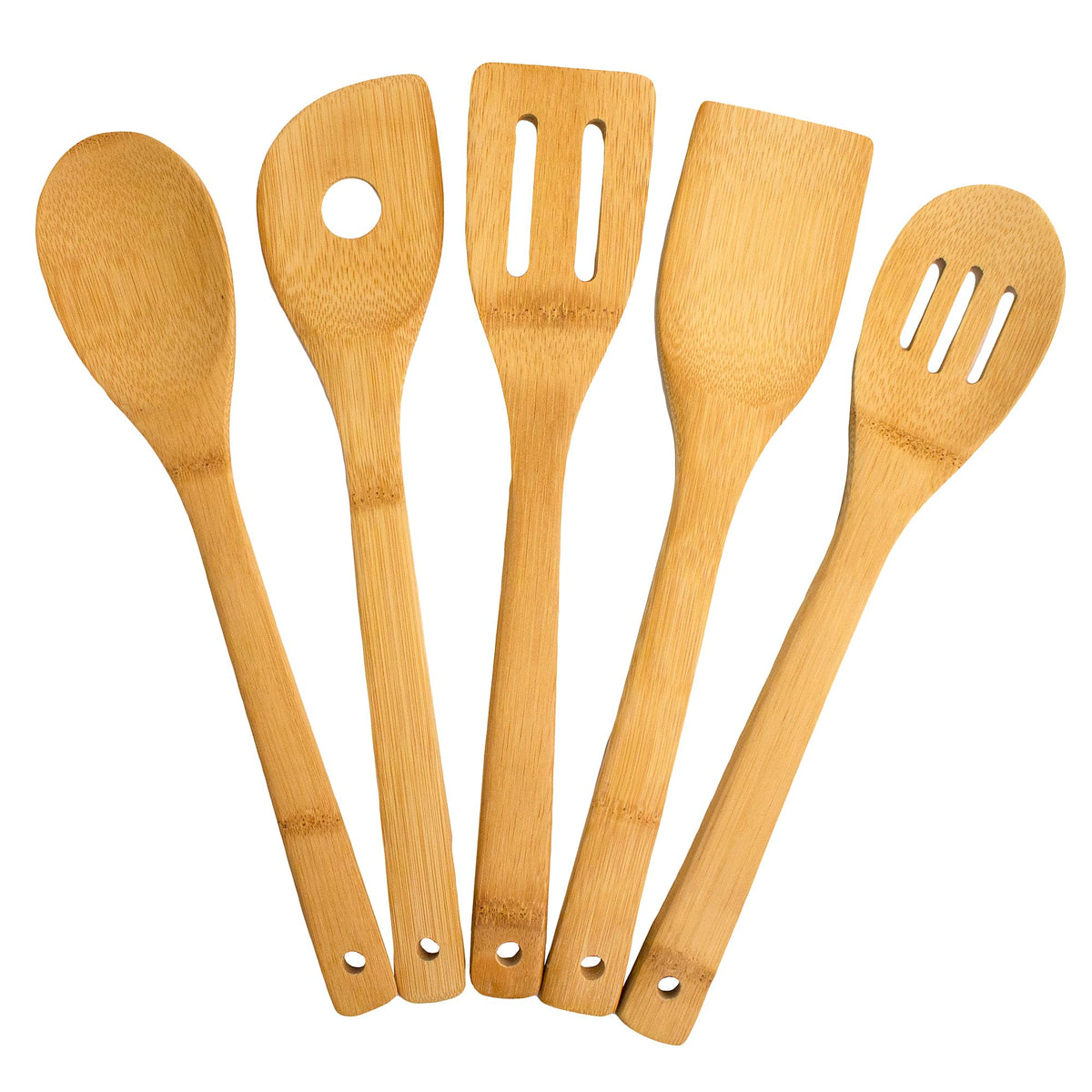 Totally Bamboo juego de utensilios de cocina 12 pulgadas, duraderos para uso diario.