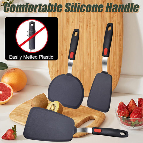 Totdtda espátula silicona resistente a 600f para altas temperaturas en cocina.