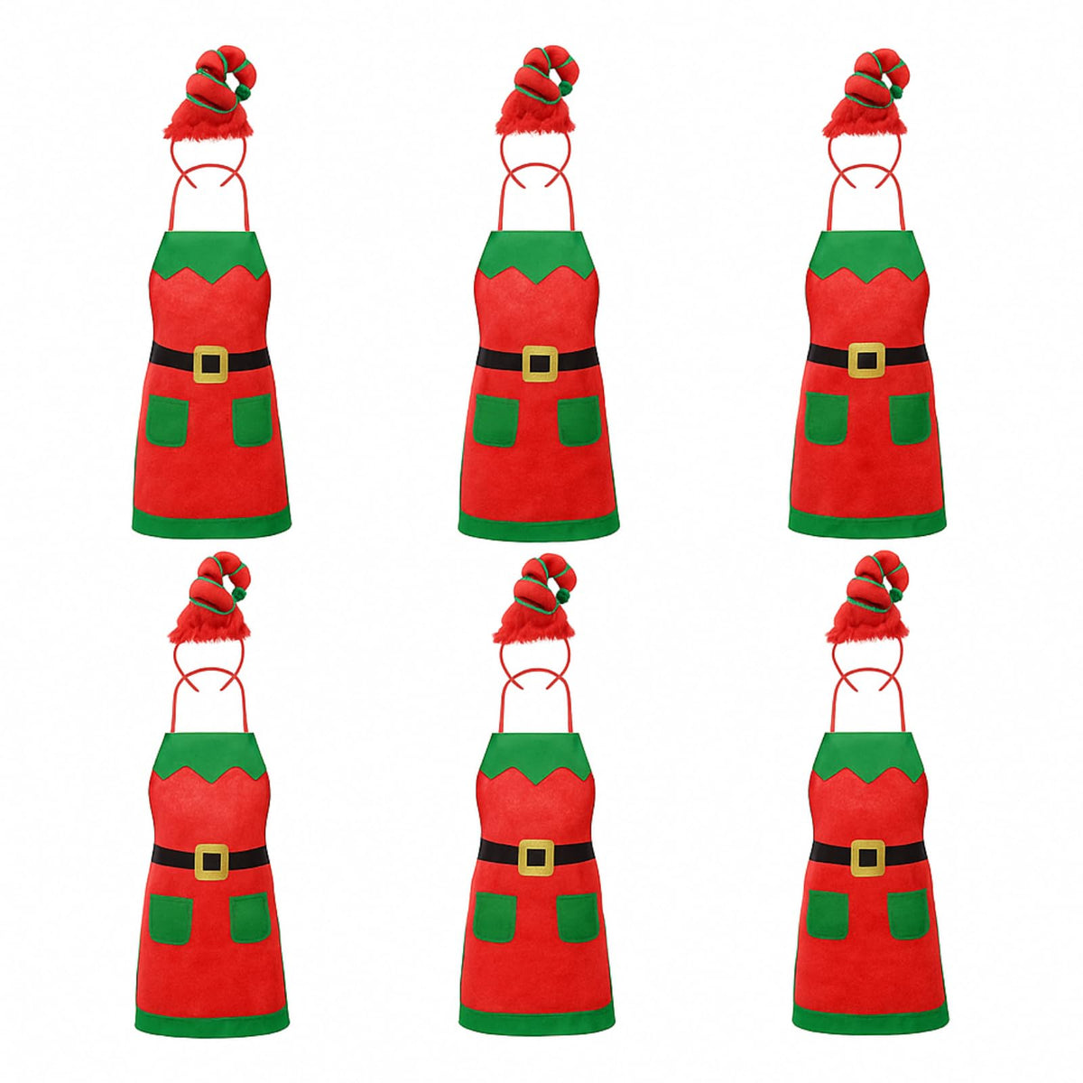 Toulite diadema duende roja, accesorio festivo cómodo para fiestas