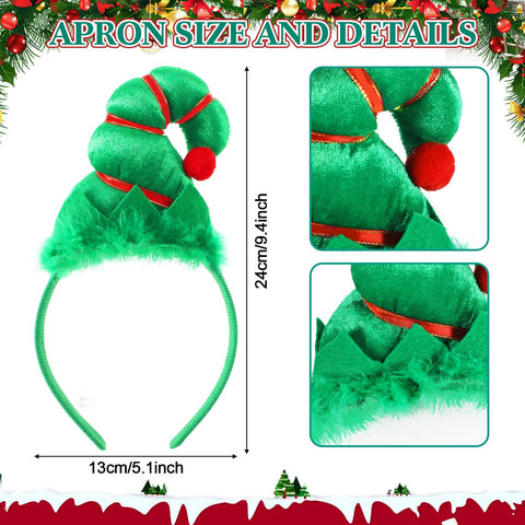 Diadema de elfo Toulite en terciopelo, ajuste cómodo para celebraciones.