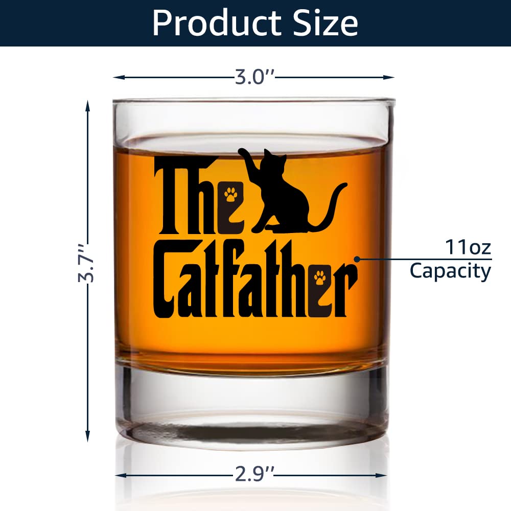 Vaso TOUNER Catfather, diseño clásico impreso para una presentación elegante