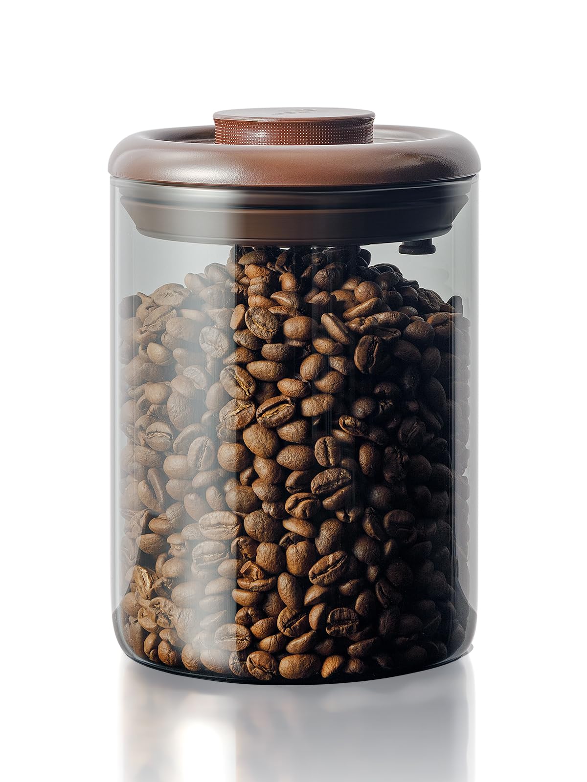 Tourdeus contenedor de café en vidrio 10 oz con tapa pop, práctico y seguro.