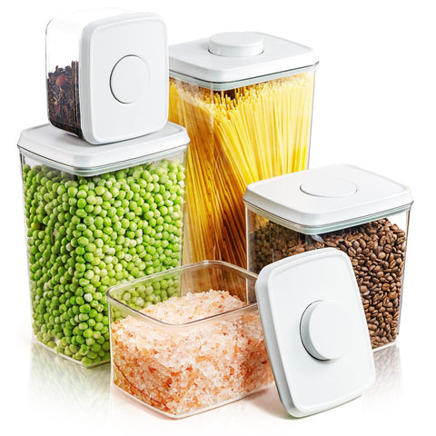 Tourdeus contenedores con tapa desplegable transparentes para ver porciones de pasta
