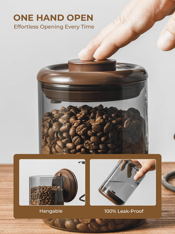 Tourdeus con válvula CO₂ mantiene el aroma fresco del café.