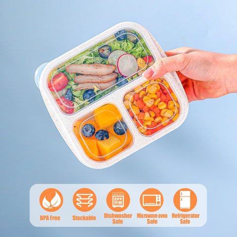 TOUWMX caja de almuerzo en 4 colores para distinguir menús.