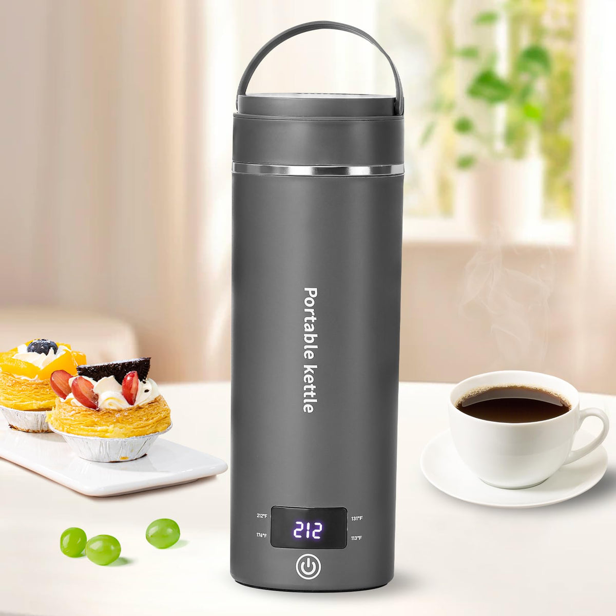 Hervidor de viaje Touxila con capacidad de 400 ml y diseño compacto
