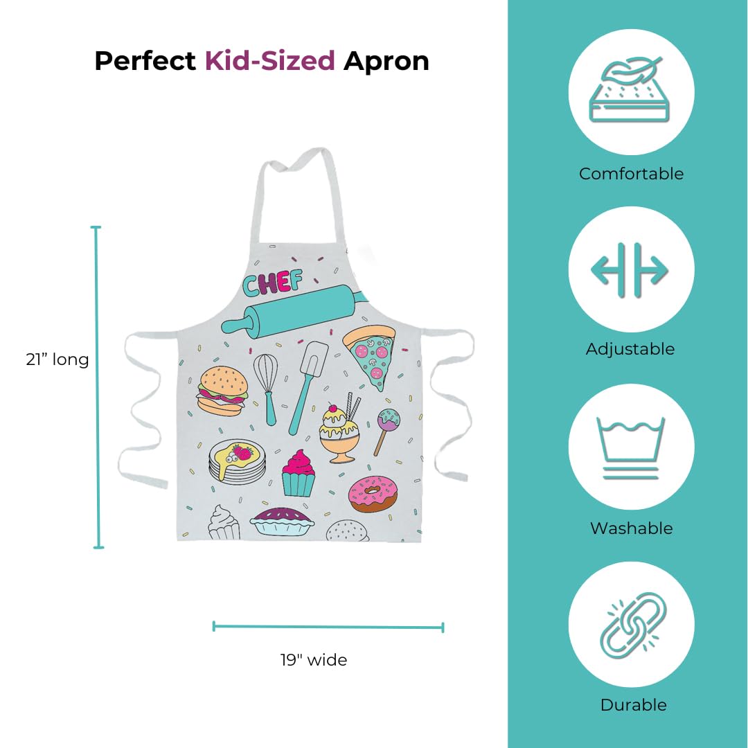 Delantal de niño TOVLA JR con ajuste cómodo y talla 4-10.