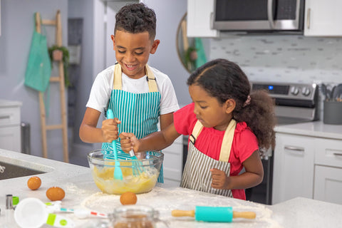 Tovla Jr. Juego de utensilios para niños, silicona fácil de limpiar