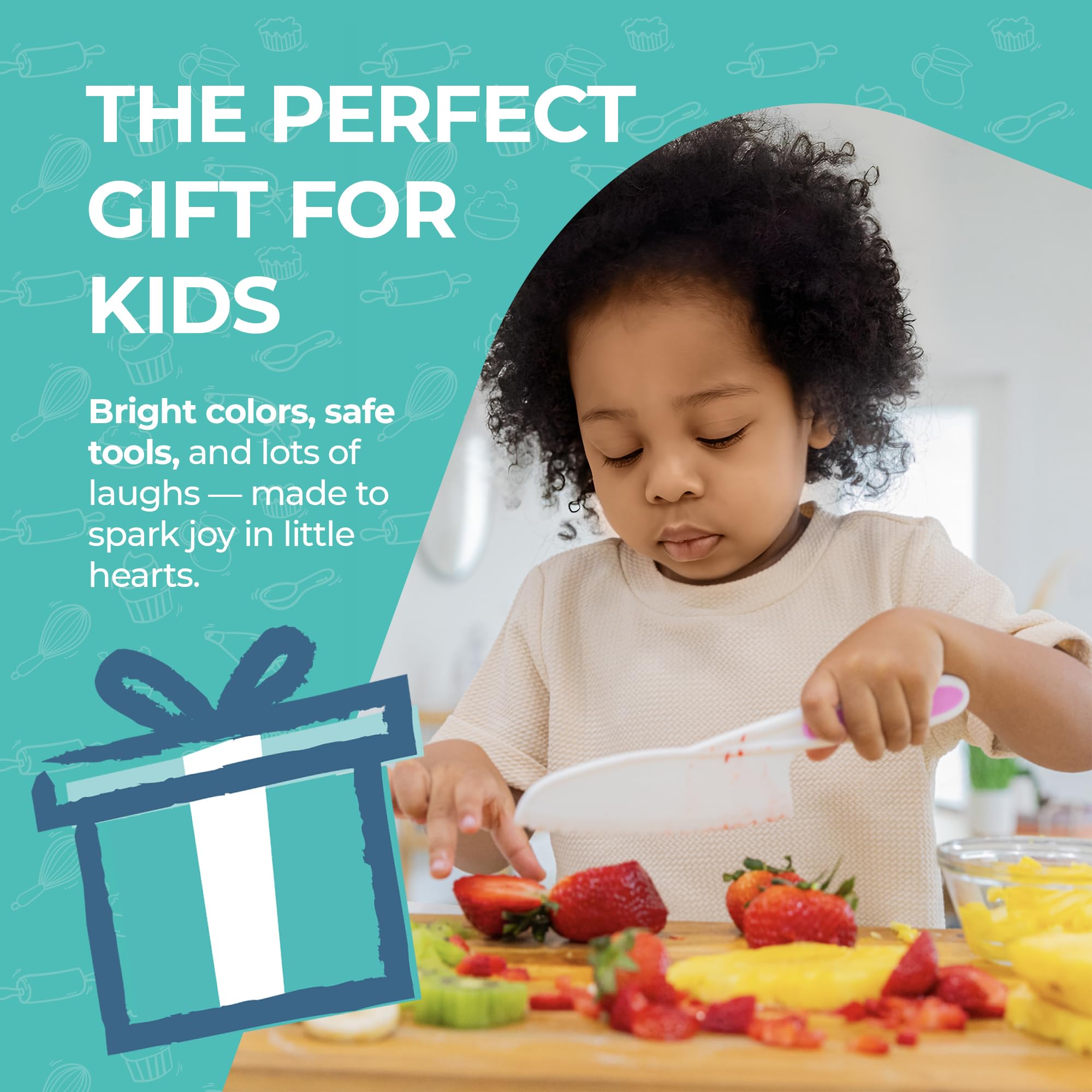 Regalo de cocina para niños Tovla Jr, ideal para fiestas o cumpleaños.