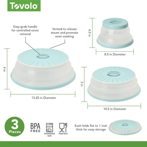 Tovolo comparación tamaños muestra pequeño mediano grande versatilidad
