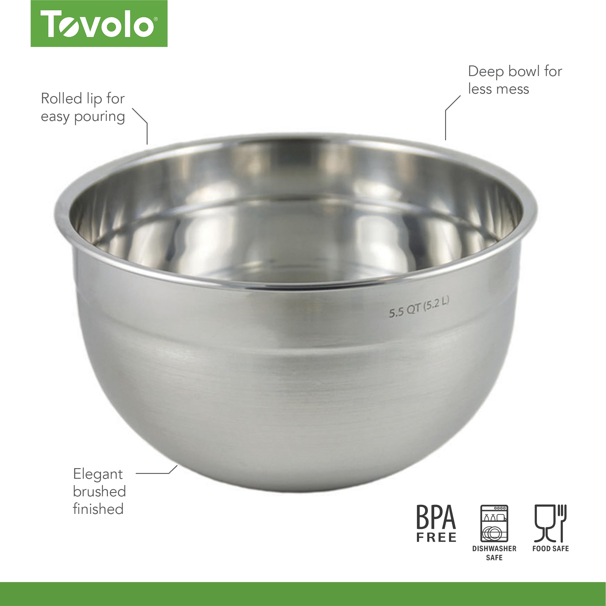 Tovolo diseño compacto para guardado y almacenamiento ordenado