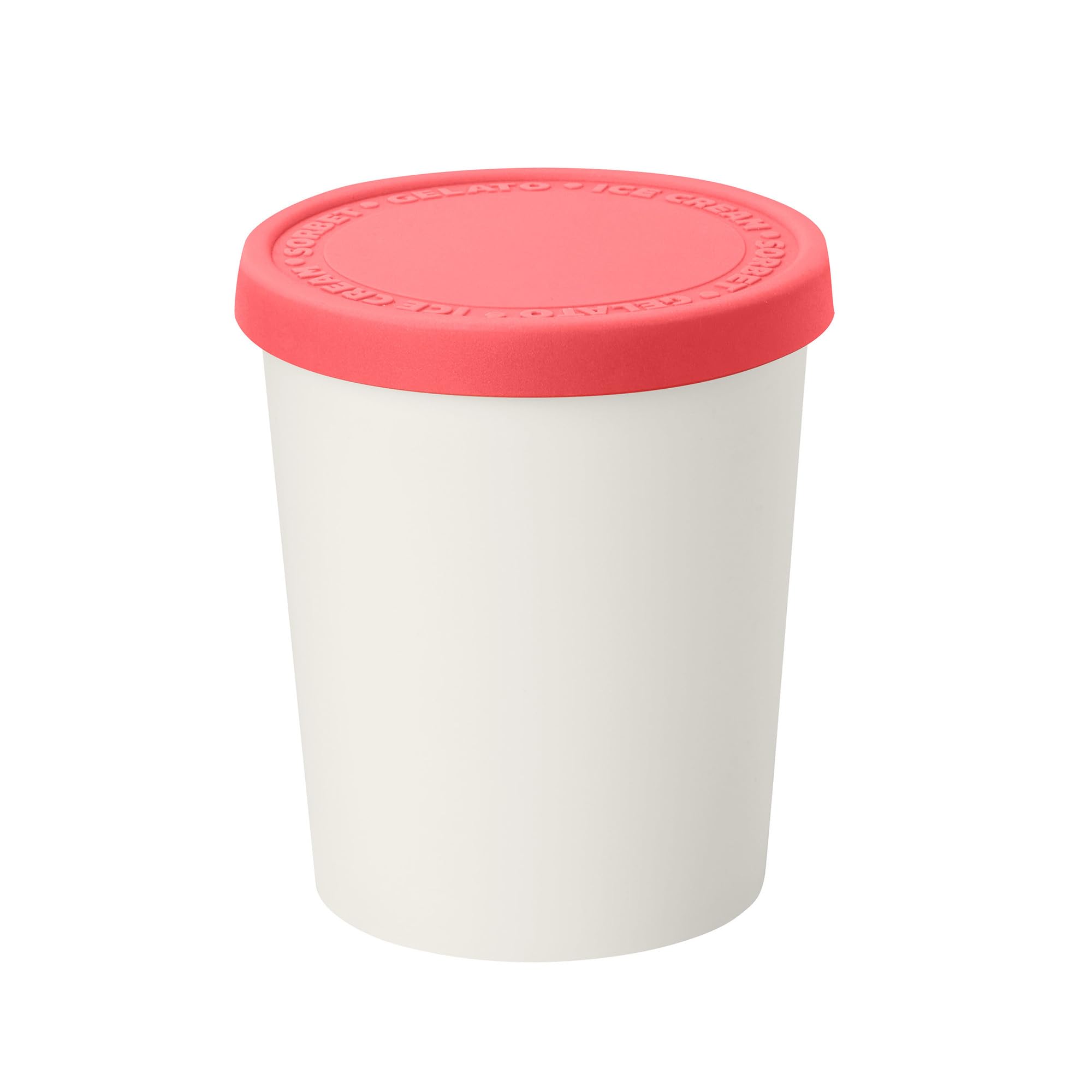 Tovolo Sweet Treat con tapa de silicona, sellado hermético para helado casero.