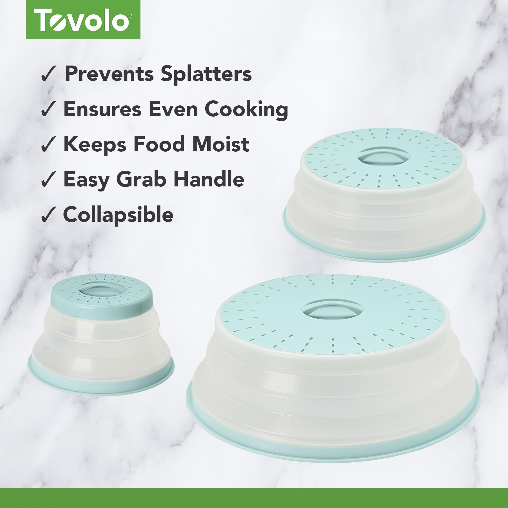 Tovolo tapa detalle ventilación libera vapor y evita humedad