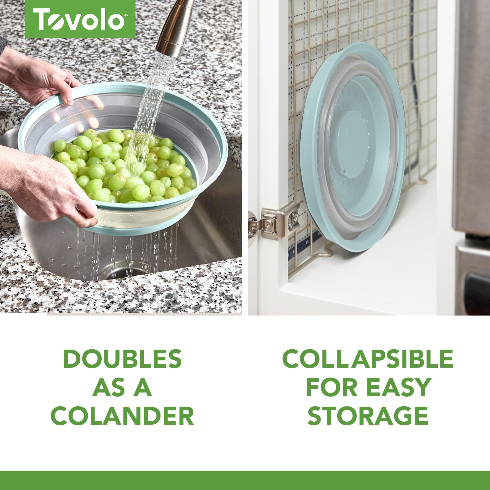 Tovolo uso en microondas con ensalada mantiene alimentos limpios