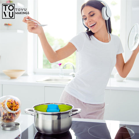 TOVU Makings: liner de silicona libre de BPA, seguro para cocinar.