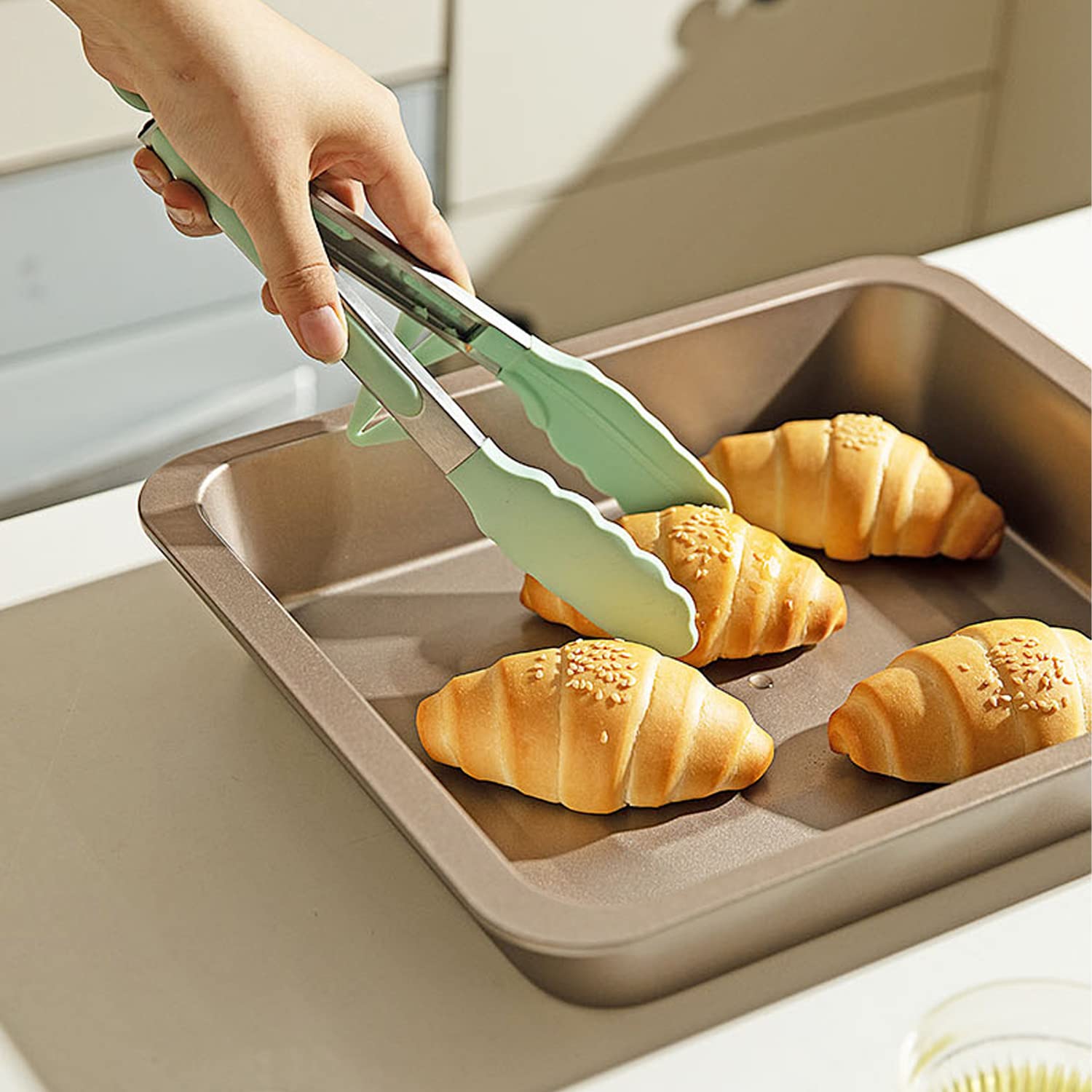 Pinzas Towingo anti rayado de silicona 9 pulgadas, protege superficies