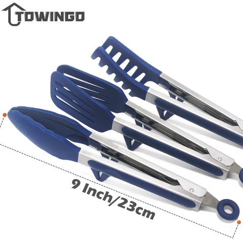 Towingo pinzas para servir ensaladas y pasta con manejo seguro