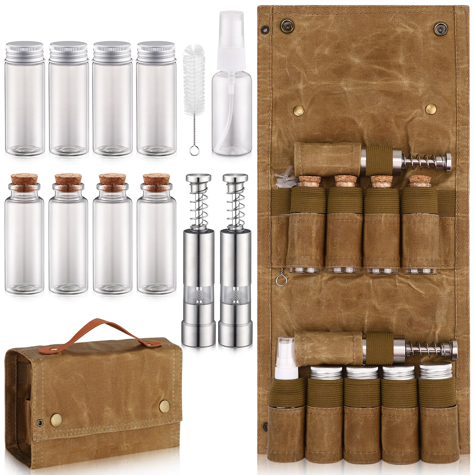 TOBWOLF kit de exterior para acampar y barbacoas con especias listas