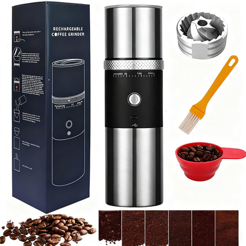 Toycol molino cafe con muelas eléctrico compacto para uso diario