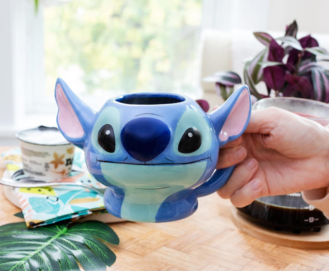 Toynk Disney Lilo Stitch: acabado brillante de cerámica, regalo licenciado.