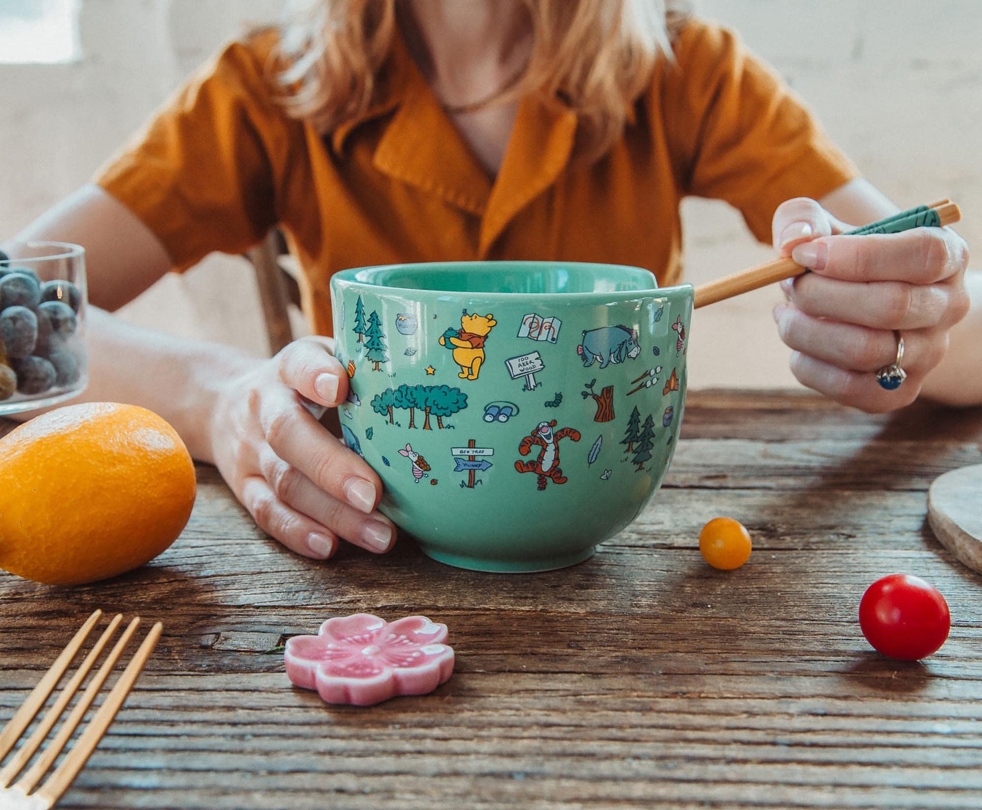Toynk Winnie the Pooh cerámica sin BPA para seguridad alimentaria.