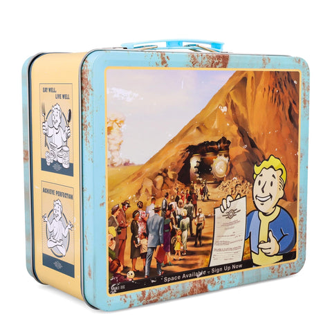 Toynk Vault-Tec lonchera, asa resistente para llevar con estilo