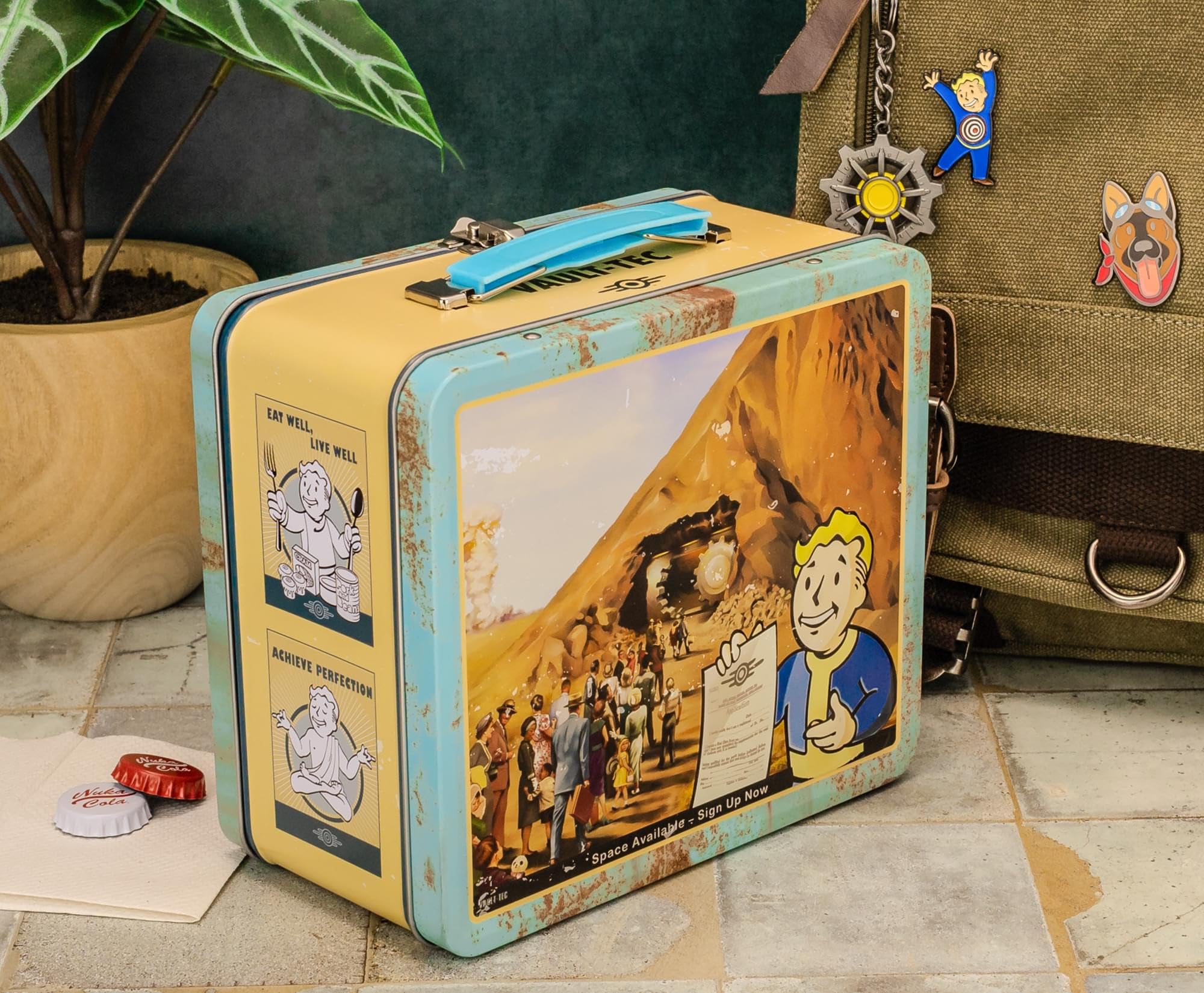 Toynk Vault-Tec lonchera, artículo coleccionable de Fallout para exhibir