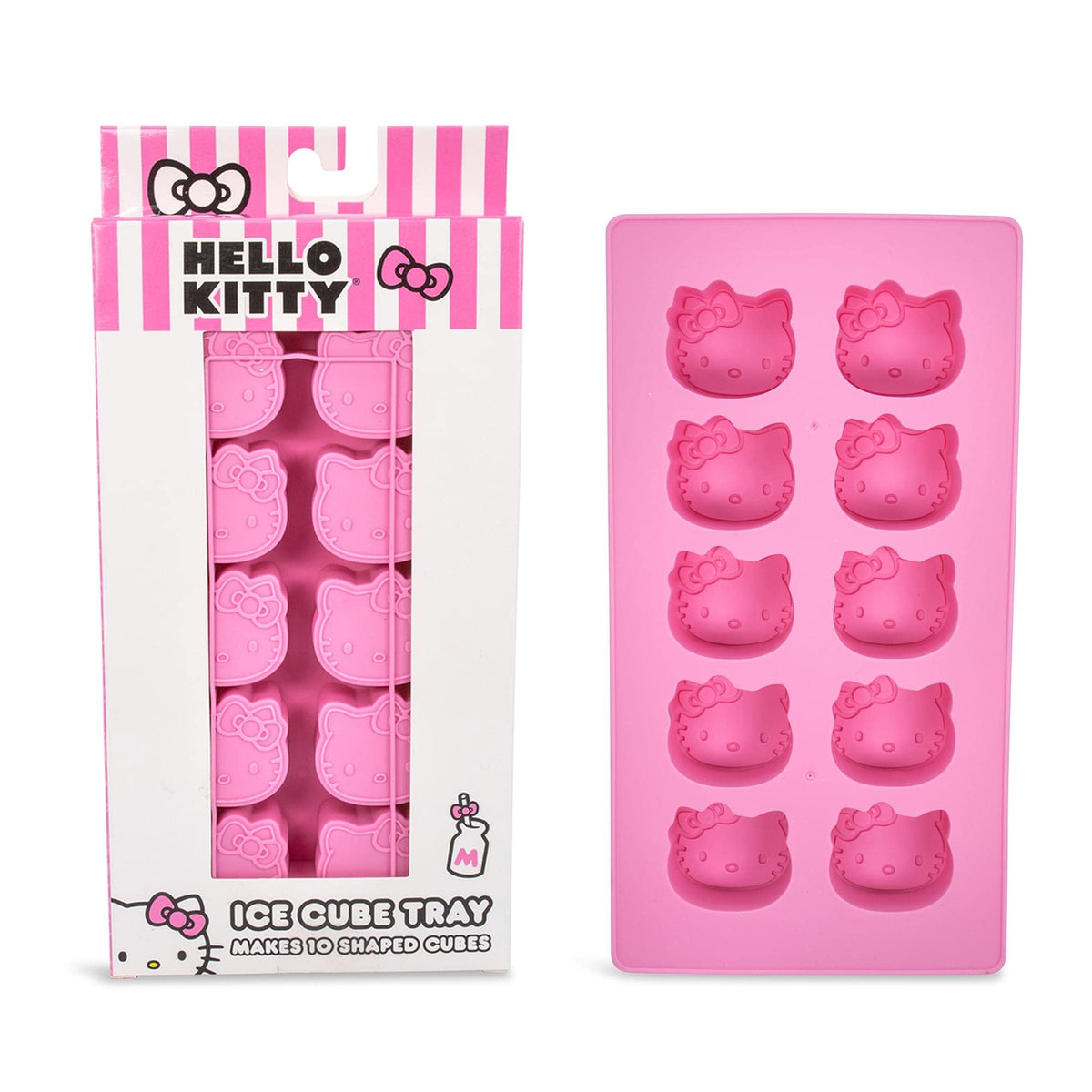 Toynk Hello Kitty molde de silicona rosa para cubitos reutilizables en bebidas
