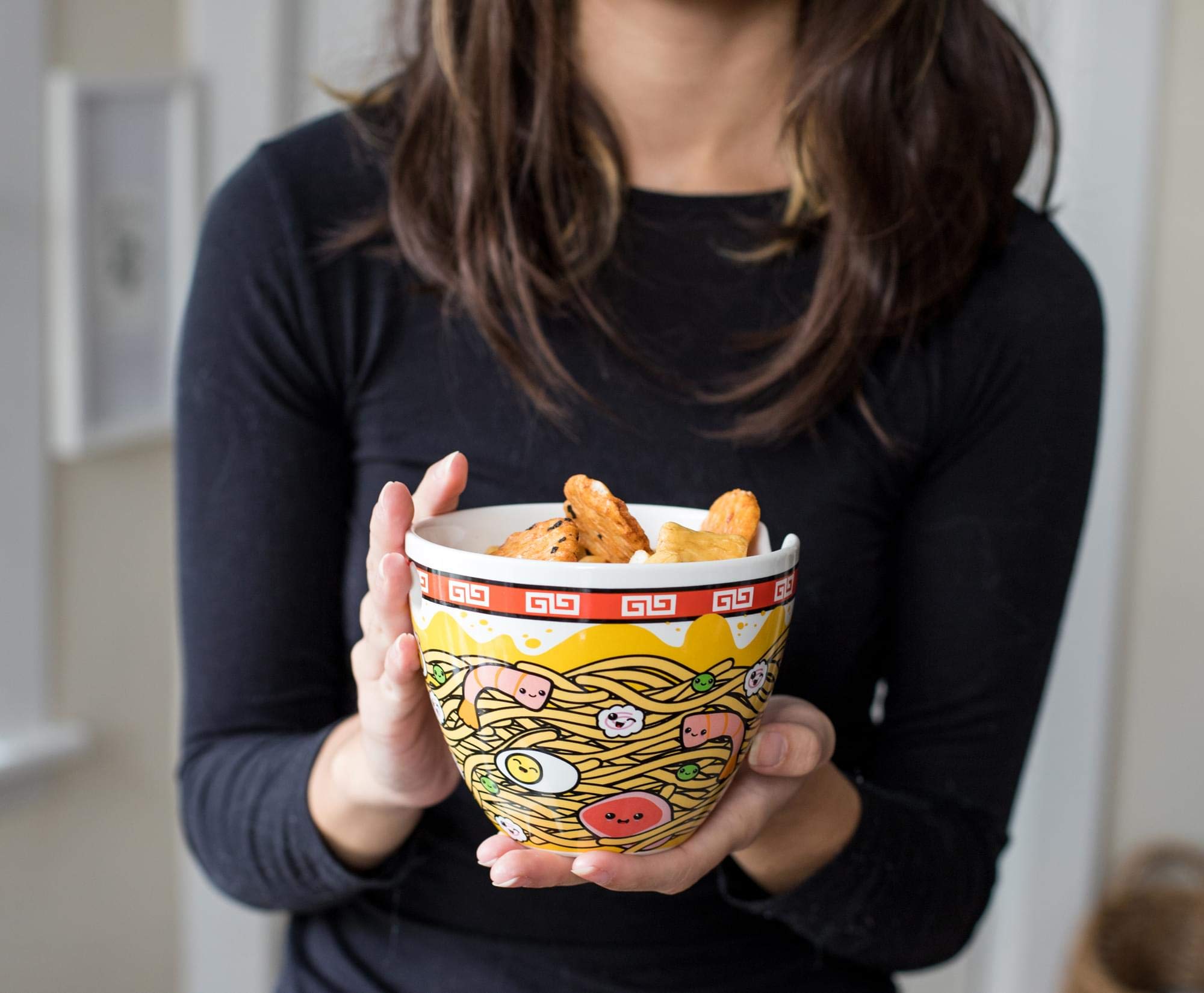 Toynk Sunken Noodles muescas para apoyar palillos, uso cómodo.