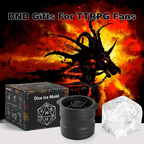 Molde de silicona TPPICK para dados D20, ideal para proyectos hazlo tú mismo.
