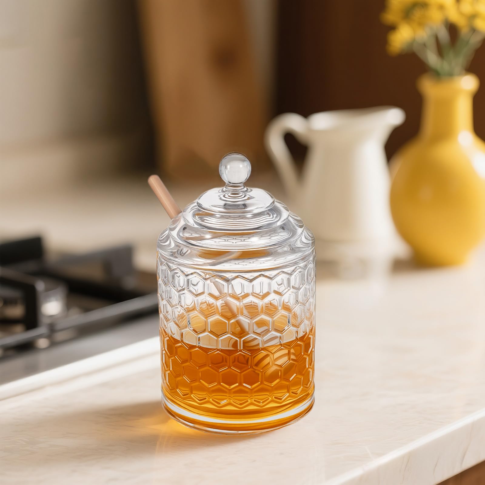 TPSUIPA conjunto dispensador de miel ideal para cocina y mesa