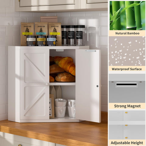 Panera de bambú natural TQQDCI, construcción duradera y libre de olores.