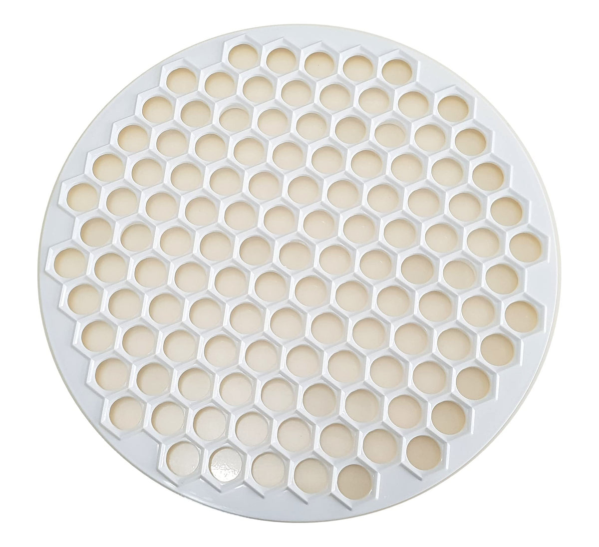 TR MAKER Pratic Circulo mol del ravioli con 121 agujeros para lotes grandes.