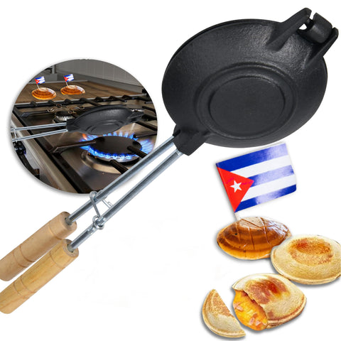 TraditionTools Disquera de Pan Cubano Redondo con mango de madera para uso cómodo