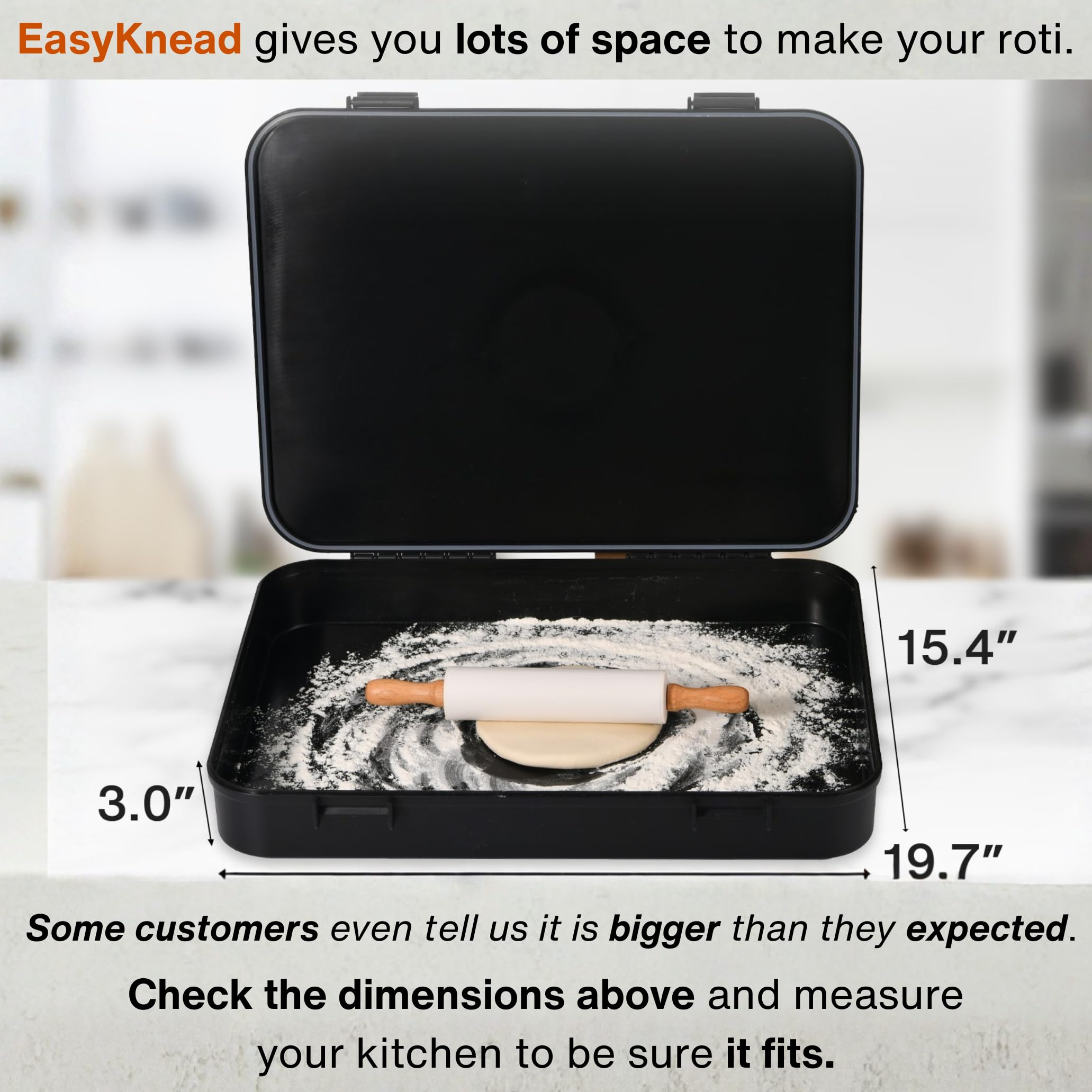 TraditionTools EasyKnead Roti Box diseño tradicional indio para cocina diaria