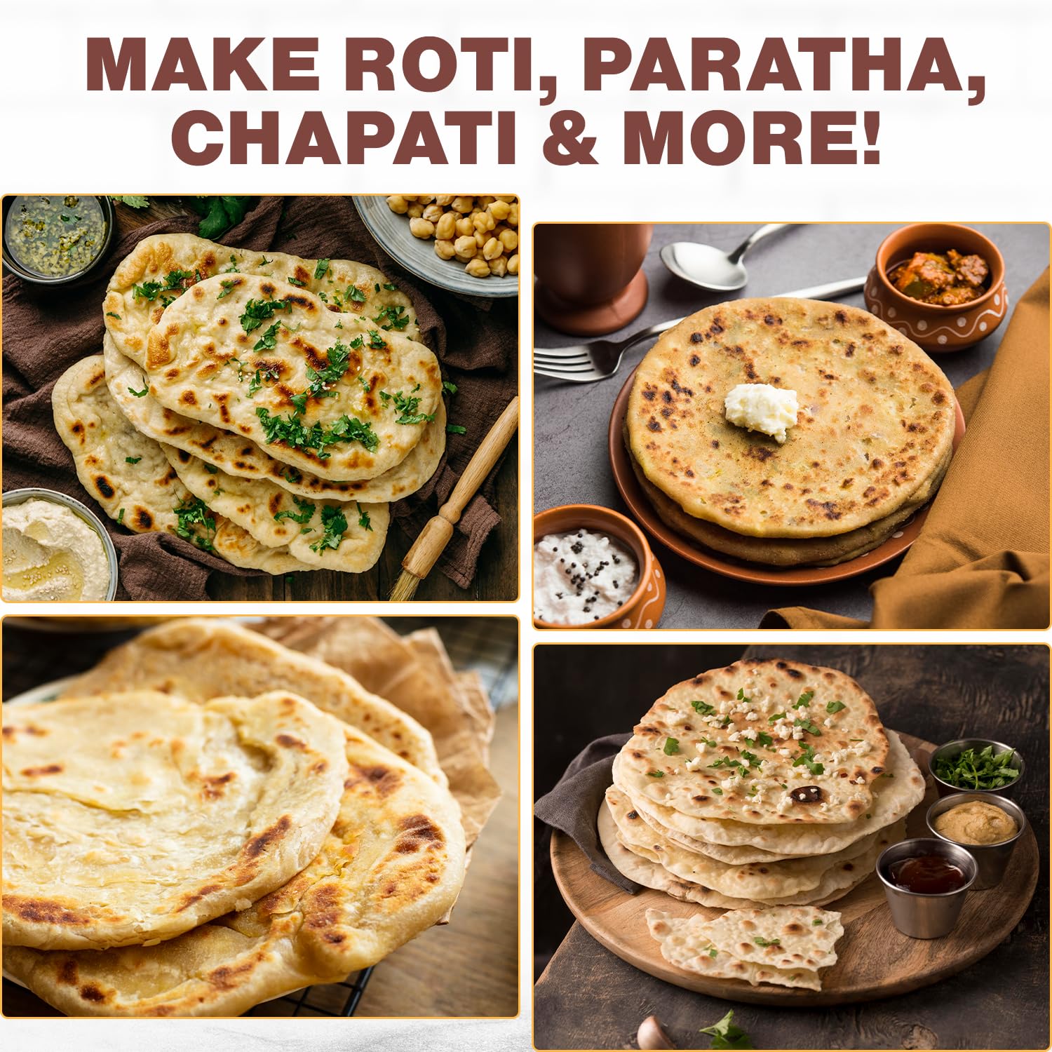 TraditionTools EasyKnead Roti Box uso múltiple para roti, paratha y puri