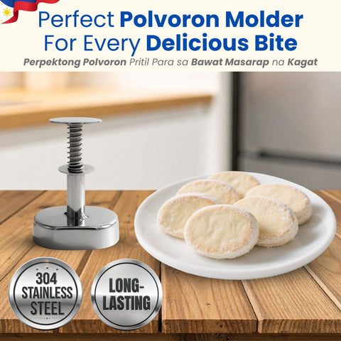 TraditionTools Polvoron Molder Oval Compacto, diseño ergonómico para uso diario.