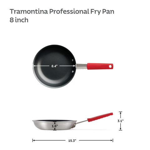 Sartén apta para horno Tramontina Profesional hasta 204°C.