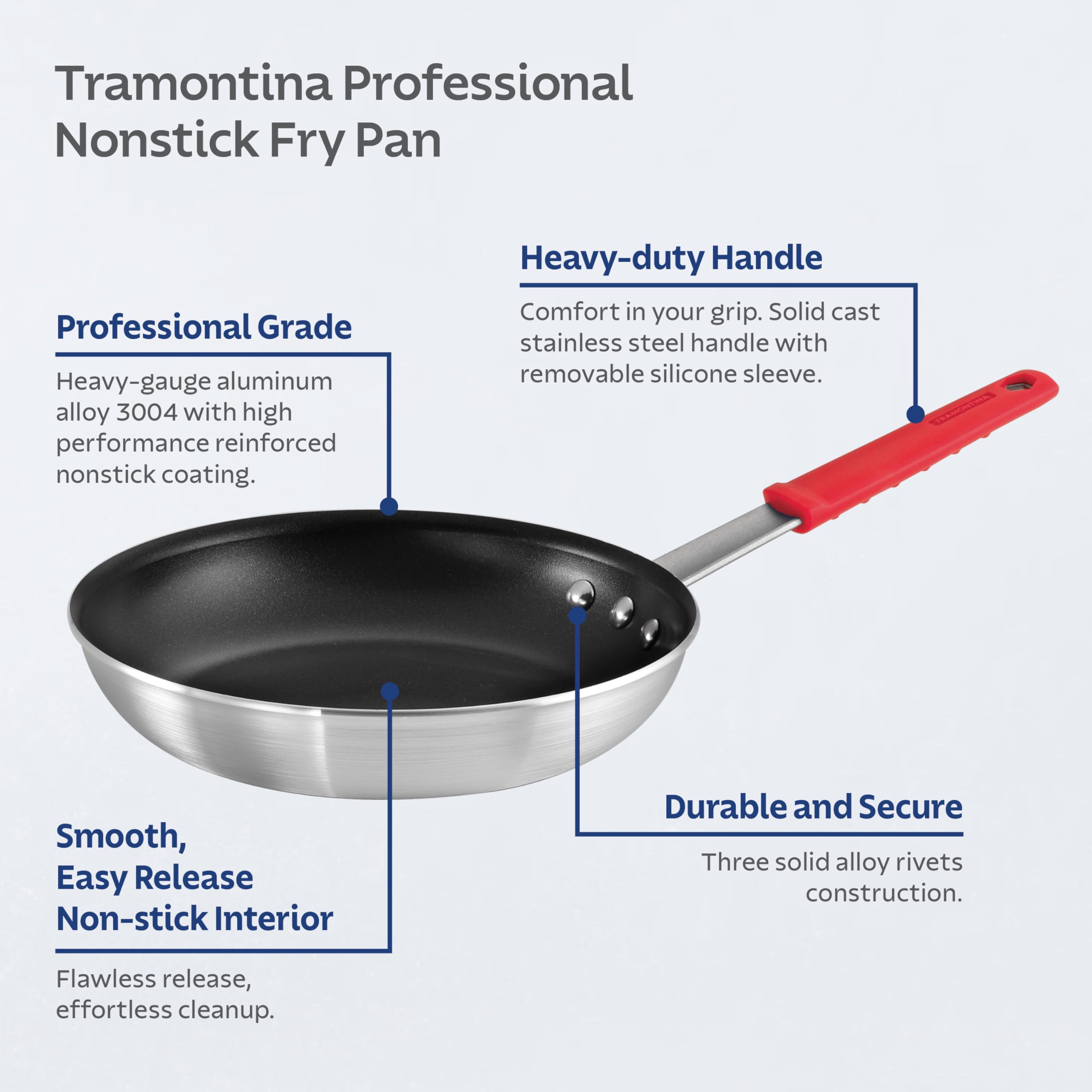Tramontina sartén en cocina con alimentos salteados, ventaja: distribución uniforme