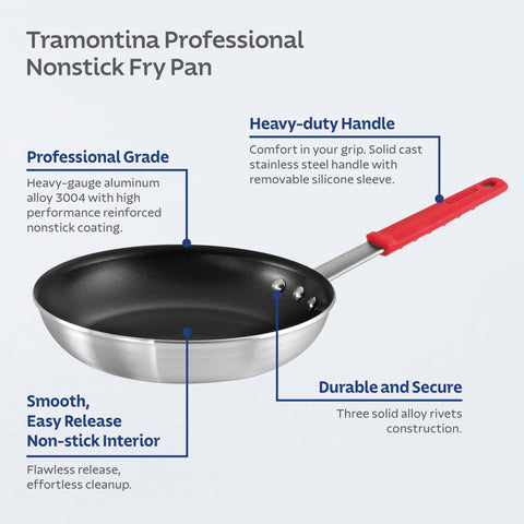 Tramontina sartén en cocina con alimentos salteados, ventaja: distribución uniforme