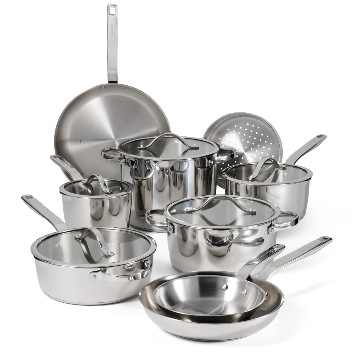 Conjunto Tramontina Tempo 14 piezas, ollas y sartenes para todo tipo de recetas.