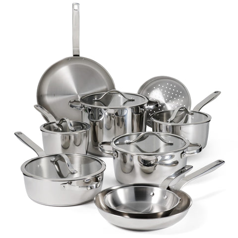 Conjunto Tramontina Tempo 14 piezas, ollas y sartenes para todo tipo de recetas.